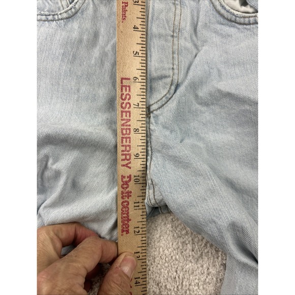 ATELIER Womens High Rise Flip over Waist Straight‎ Leg Open Knee Jeans 26x29 - Picture 7 of 14